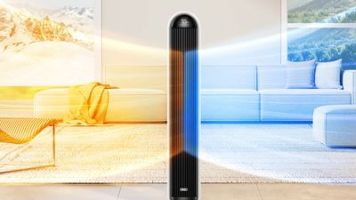 This dual fan and heater is my saving grace during heatwaves and cold days – it changes the temperature quickly and quietly, even in large rooms