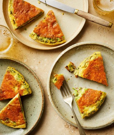 José Pizarro’s recipe for broad bean and mint tortilla with a manchego crust