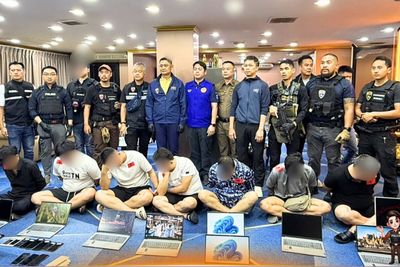 Foreigners arrested at illegal casino hotel in Pattaya
