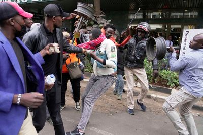 Photos of protests following the death of a blogger while in police custody