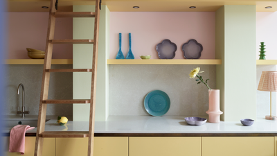 This Butter Yellow and Pastel Kitchen Is the Color Inspiration I've Been Searching for — It's a Bold but Soft Decorating Scheme