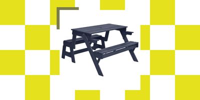This Convertible Picnic Table Might Be the Most Genius Thing on the Internet Right Now If You've Only Got a Small Garden
