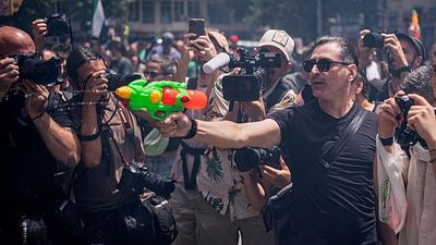 How the water gun has become a symbol for Barcelona residents 'fed up' with the tourism industry