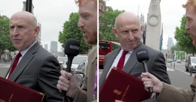 UK Defence Secretary walks into oncoming traffic to escape questions over Israel