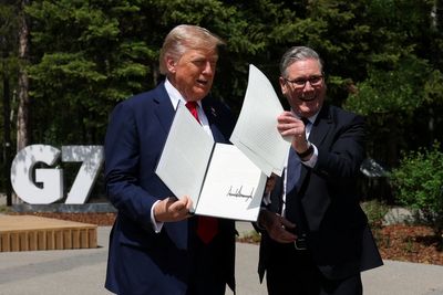 Starmer reveals why he rushed to picked up Trump’s trade deal papers at the G7