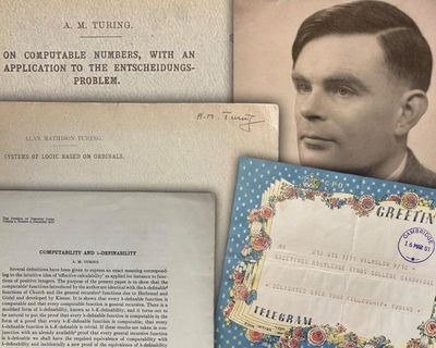 Wartime codebreaker Alan Turing’s scientific papers sell for £465,000 at auction