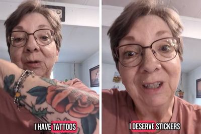 ‘Crazy Aunt Rose’ sets the internet ablaze showing off her tattoos: ‘Life is hard and I deserve stickers’