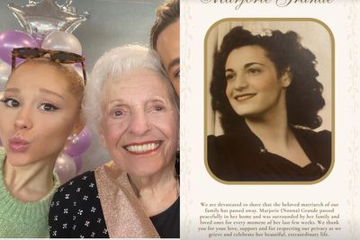 Ariana Grande announces the death of her ‘Nonna’ Marjorie Grande at 99 in heartbreaking post