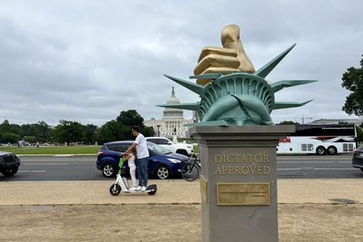 Trump Branded a Dictator By New Gold Statue in DC: 'The Most Feared Person'