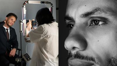 The Harlowe Mark Mann Signature lighting kit is a ring light on steroids!