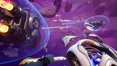 Keep an eye on Wildgate, a PvP space FPS out later this month: Solo queuing can be rough, but it's still cool as hell to join a ragtag group of scavengers in space