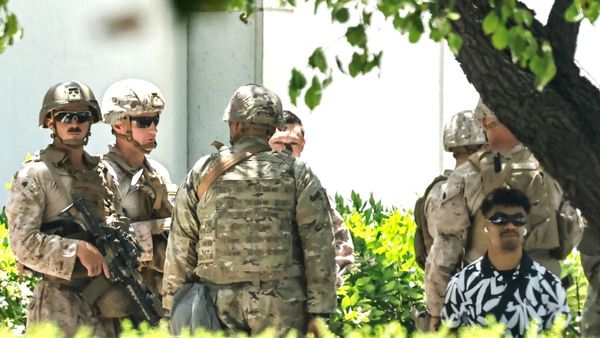 An appeals court is deciding if you can legally protest Trump without the Marines arresting you