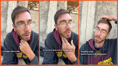 ‘I’m in quite a bit of danger here’: Worried American chose the absolute worst time to cycle across Iran