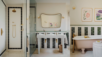 Striped Tile Layouts Are Trending in Bathrooms — It's an Easy Way to Make Simple Tiles Look Amazing