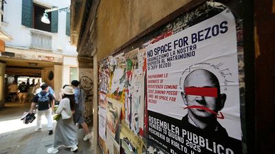 'We don't need Bezos': Venice activists prepare to protest against tech billionaire's wedding