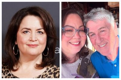 Ruth Jones confirms split from husband of 26 years – as he moves on with lookalike new partner in Canada
