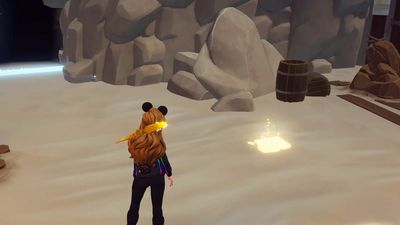 How to follow the Pixie Dust Orb around Skull Rock in Disney Dreamlight Valley