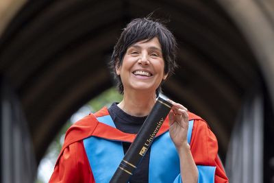 Texas star Spiteri recalls early days in music as she collects honorary degree