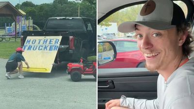2 Men Spot a Mom Loading a Mini Car Into Her Truck. Then They Discover Her Ingenious Method for Transporting It