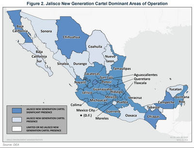 Jalisco New Generation Cartel Becomes First Cartel in History to Have Presence in All 32 Mexican States
