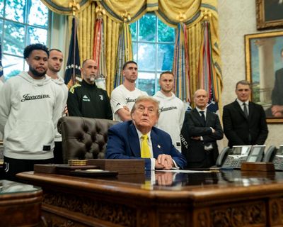 Trump asks Juventus squad for views on transgender players during awkward White House visit