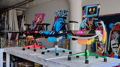Iconic chair brand Herman Miller just paired with two NY artists... and I think the results are genius