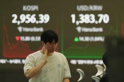 Asian shares decline after mixed Wall Street finish and tensions simmer in the Middle East