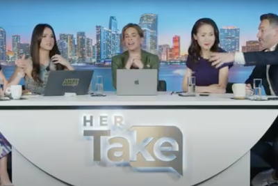 MAGA pundit throws tampon at liberal colleague after calling her ‘pretty emotional’ during fiery debate about Iran