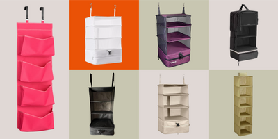 I'm a Neat Freak Even on Holiday — So I'll Be Bringing These Portable Hanging Travel Shelves That Double as Carry on Luggage, Too