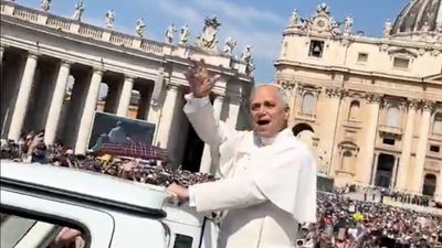 Pope Leo XIV Couldn't Help But Join In With 'White Sox' Chant Outside Vatican