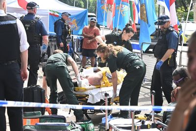 Seven men arrested as ‘protesters attacked’ outside Iranian embassy in London