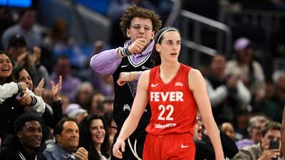 Caitlin Clark Repeatedly Trolled By Brandin Podziemski During Fever Loss vs. Valkyries