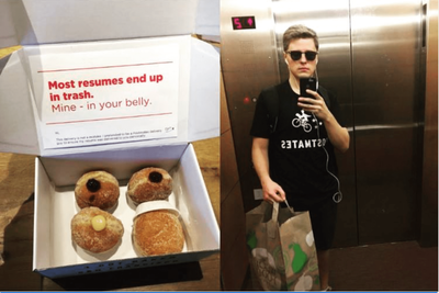 25-year-old who delivered donuts to Silicon Valley bosses with his resume hidden inside is going viral—as millions of unemployed Gen Zers are desperate for job-hunting hacks