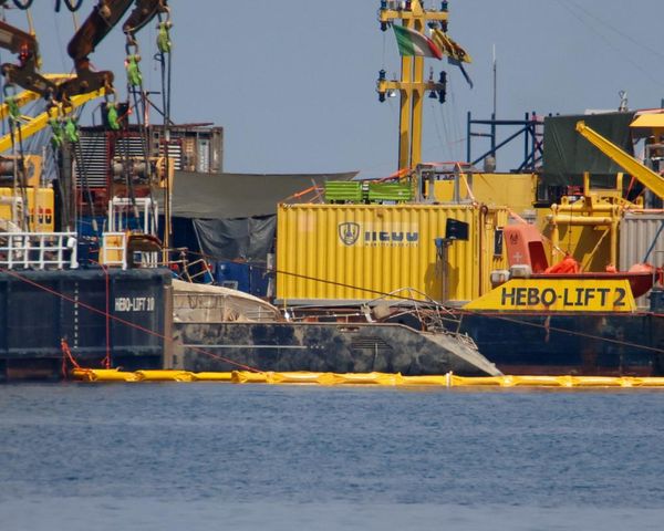 Mike Lynch’s superyacht Bayesian raised from seabed off Sicily