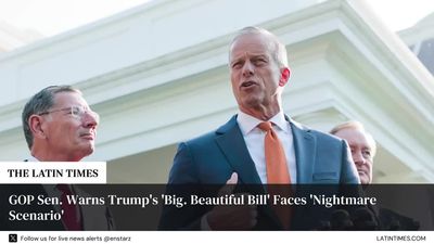 GOP Sen. Warns Trump's 'Big. Beautiful Bill' Faces 'Nightmare Scenario'