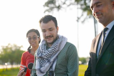 ‘Justice prevailed’: Columbia University student activist Mahmoud Khalil speaks after release from ICE detention