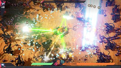 Design your perfect battle car block by block, then watch a legion of alien robots blow it up because you suck at 3 point turns, in this explosive Vampire Survivors-like