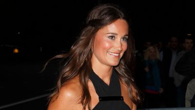 Pippa Middleton solved our summer evening wear dilemma with this flattering black halterneck and burnt orange maxi skirt