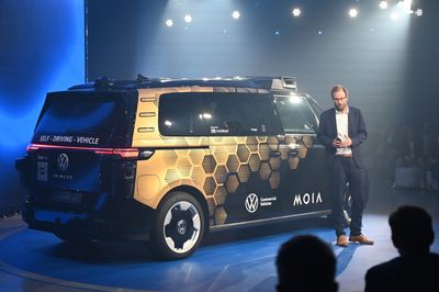 Volkswagen unveils robotaxi destined for Uber’s Los Angeles fleet, and the first 500 will be delivered next year