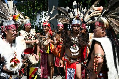 Malaysia's Dayaks Mark Rice Harvest End With Colourful Parade