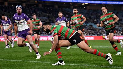 Four-try Johnston closes on record but Storm pip Souths