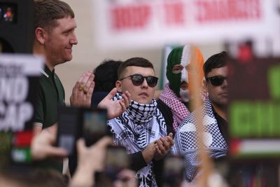 Badenoch says BBC would be ‘rewarding extremism’ with Kneecap Glastonbury coverage