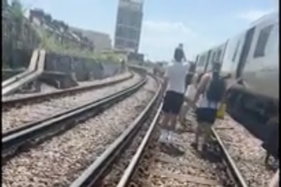 Passengers stuck on broken-down train ‘like an oven’ on hottest day of the year