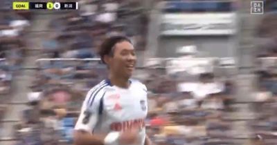 Watch as Celtic-linked defender scores first J-League goal