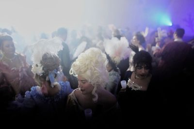 2,500 revelers in baroque costumes dance until dawn at Versailles' masked ball