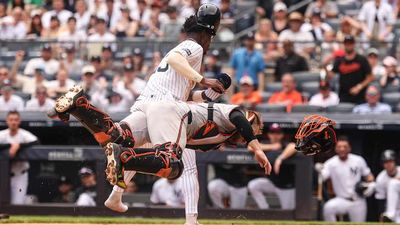 Orioles Catcher Exits Game vs. Yankees After Brutal Collision With Jazz Chisholm