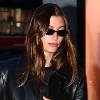 Hailey Bieber, Suki Waterhouse, and Camila Morrone Coordinate in Matching Black Outfits for a Girls' Night Out