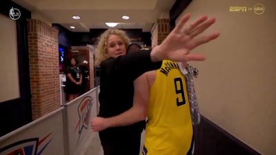 Cameraman Shooed Away As T.J. McConnell Is Consoled After Pacers' Game 7 Loss