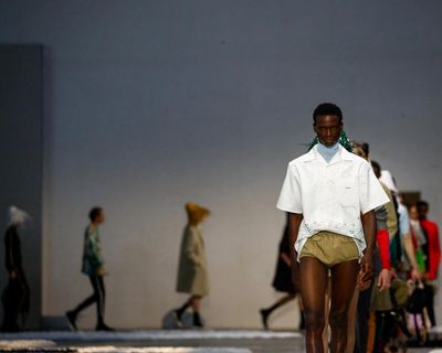 Prada’s pared-back military chic offers simplicity in turbulent times