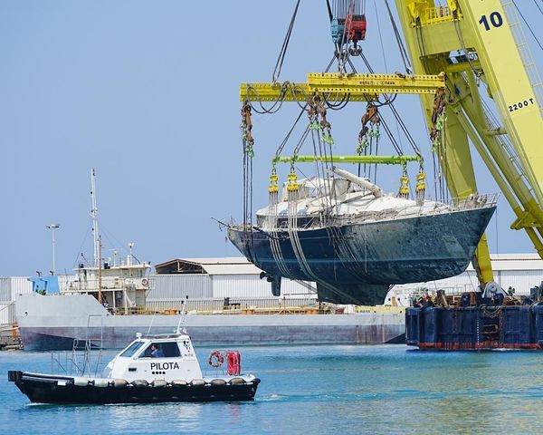Recovered Mike Lynch superyacht transferred to Sicilian town